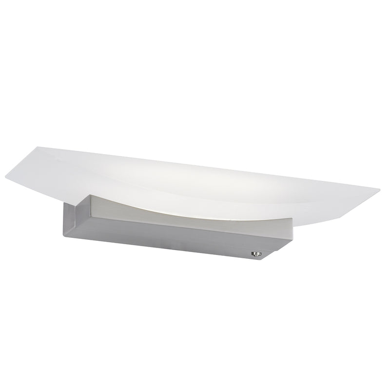 Fischer & Honsel Bowl TW 1L lámpara de pared An. 20 cm, níquel LED