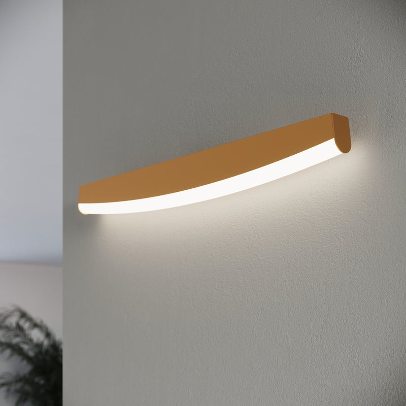 Washer sconce wall lamp Sollux Lighting Jorun 1 LED steel gold