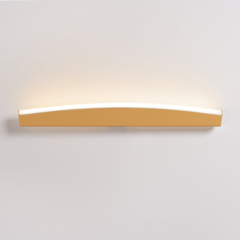 Washer sconce wall lamp Sollux Lighting Jorun 1 LED steel gold