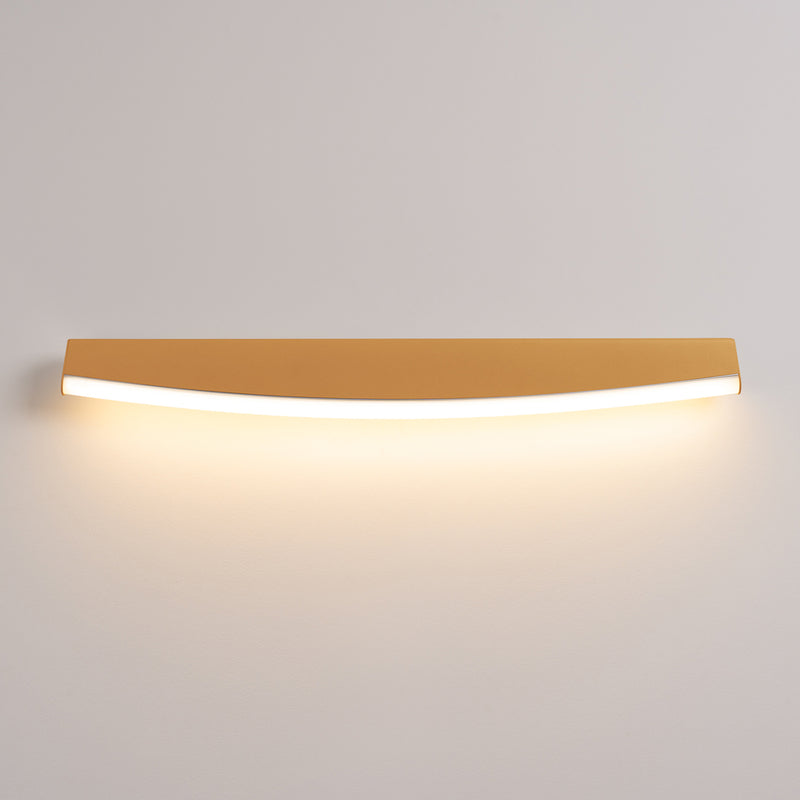 Washer sconce wall lamp Sollux Lighting Jorun 1 LED steel gold