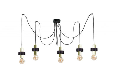 Keter Lighting Unica 5L pendant lamp E27 H 180.0cm