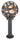 Street lamp Globo Lighting Hilario stainless steel anthracite E27