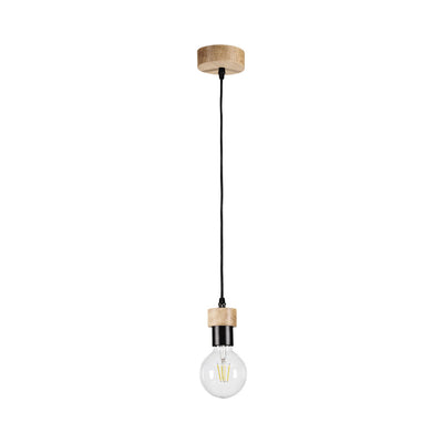 Clarte Wood Pendant 1xE27 Max.60W Oiled Oak/Black