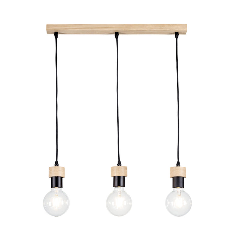 Clarte Wood Pendant 3xE27 Max.60W Oiled Oak/Black