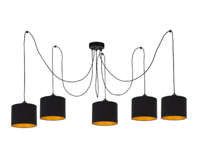 Keter Lighting Flow 5L pendant lamp E27 H 180.0cm