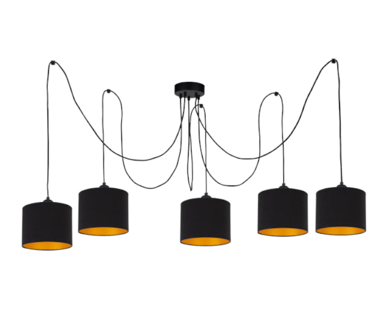 Keter Lighting Flow 5L pendant lamp E27 H 180.0cm