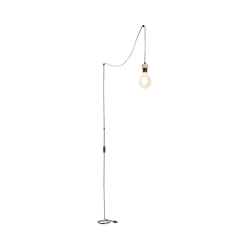 Lampada a sospensione Britop Lighting Clarte 1L E27, nera