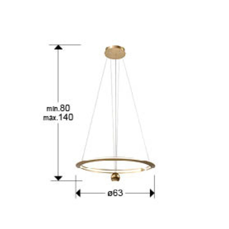 Schuller Orane 1L chandelier D 63cm