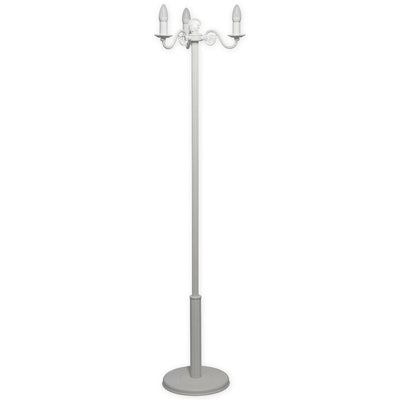 Floor lamp Lemir Cereus 3xE14 steel/zamak matt white