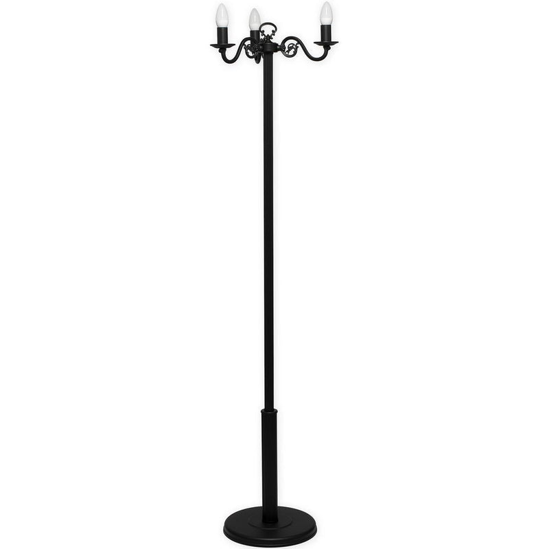 Floor lamp Lemir Cereus 3xE14 steel/zamak matt black