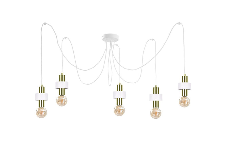 Keter Lighting Unica  5L pendant lamp E27 H 180.0cm