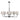 Chandelier CHICAGO metal black E27 6 lamps