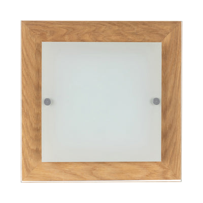 Finn Wall Lamp 1xLED Integrated 14W Oiled Oak/White/Transparent