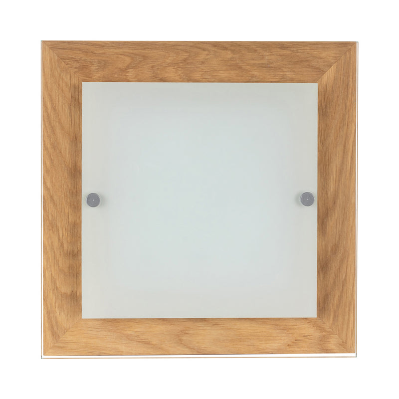 Finn Wall Lamp 1xLED Integrated 14W Oiled Oak/White/Transparent