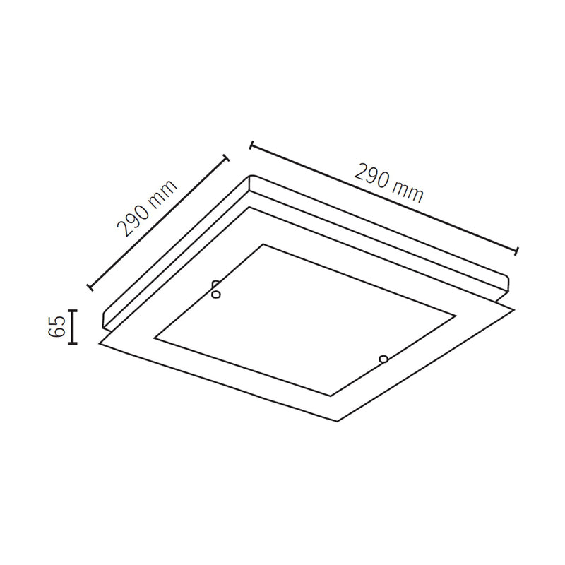 Finn Wall Lamp 1xLED Integrated 14W Oiled Oak/White/Transparent