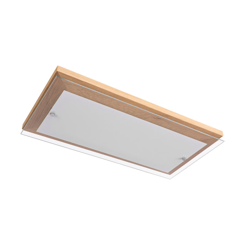 Finn Wall Lamp 1xLED Integrated 24W Oiled Oak/White/Transparent