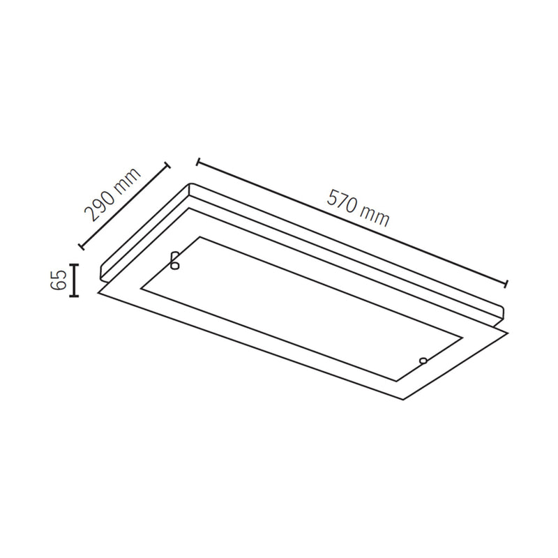 Finn Wall Lamp 1xLED Integrated 24W Oiled Oak/White/Transparent