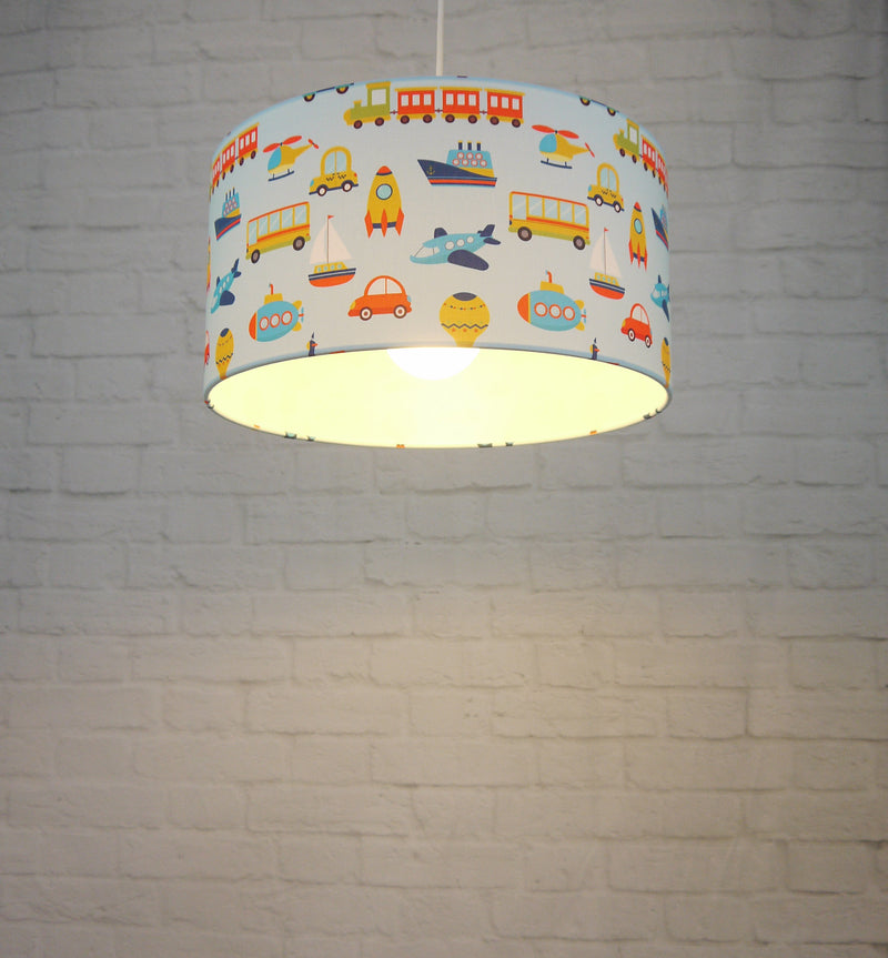 Fabric pendant lamp vehicles