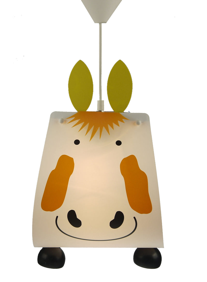 Pendant lamp horse