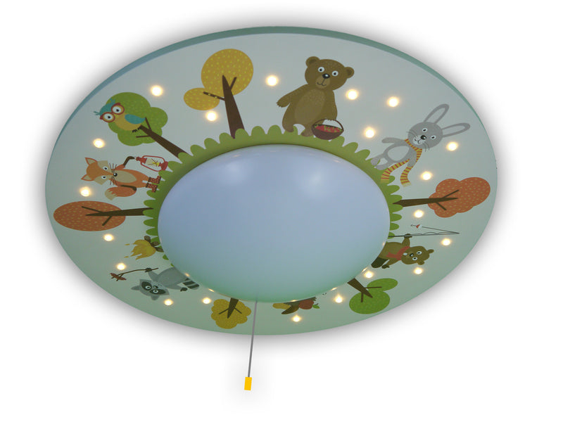 Ceiling lamp funny forest animals