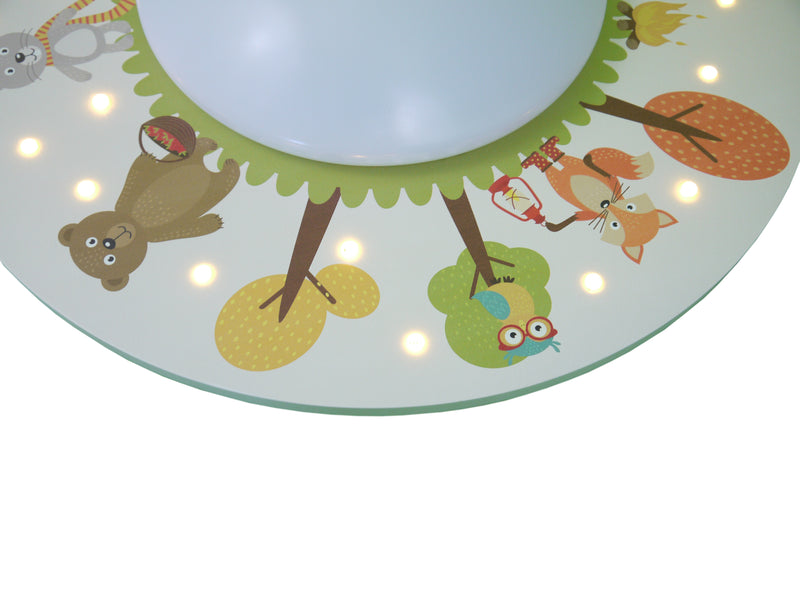 Ceiling lamp funny forest animals