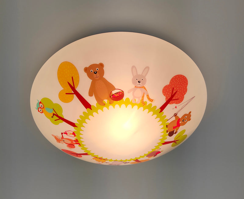 Ceiling bowl funny forest animals