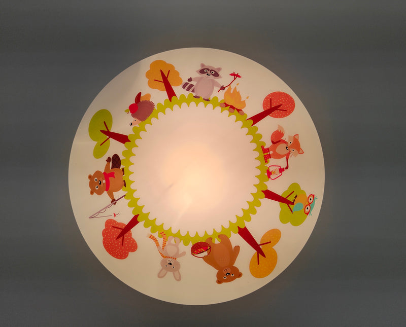 Ceiling bowl funny forest animals