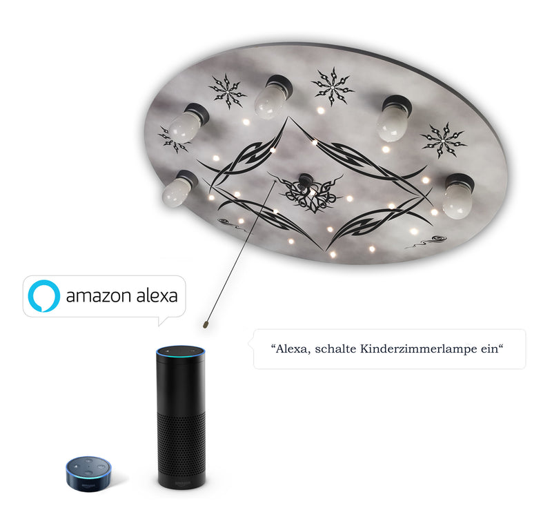 Kattovalaisin gootti "Amazon Alexa yhteensopiva"