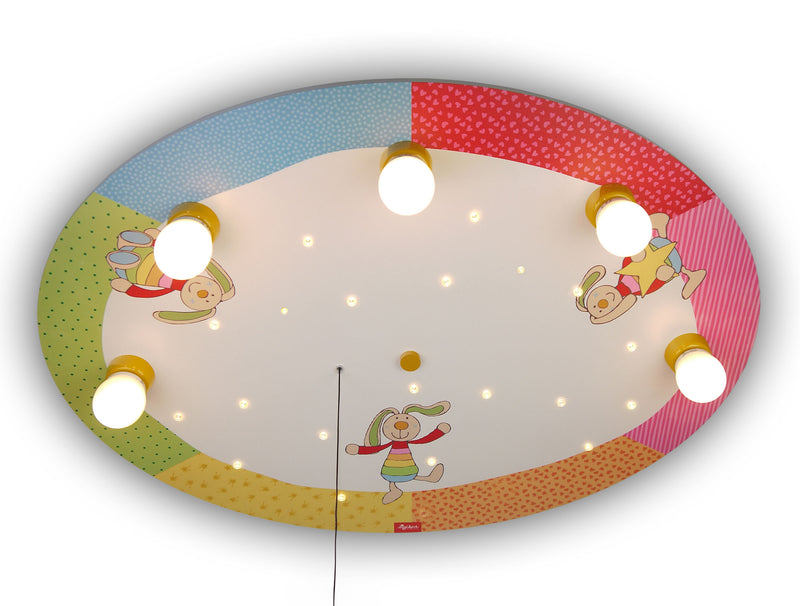 Lampada da soffitto Coniglio Arcobaleno