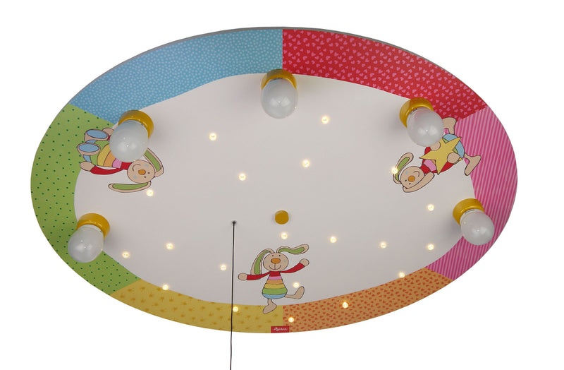 Lampada da soffitto Coniglio Arcobaleno