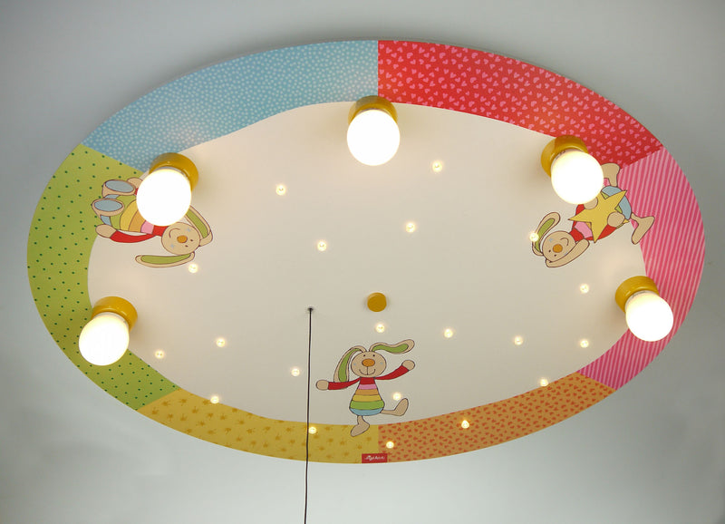 Lampada da soffitto Coniglio Arcobaleno