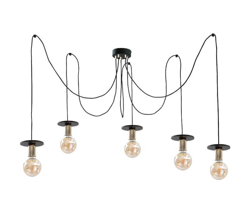 Keter Lighting Saturn 5L pendants E27 H 180.0cm