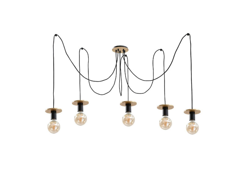 Keter Lighting Saturn 5L pendants E27 H 180.0cm
