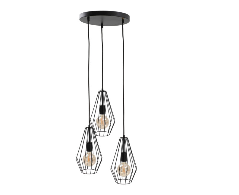 Keter Lighting Lex 3L pendants E27 H 120.0cm