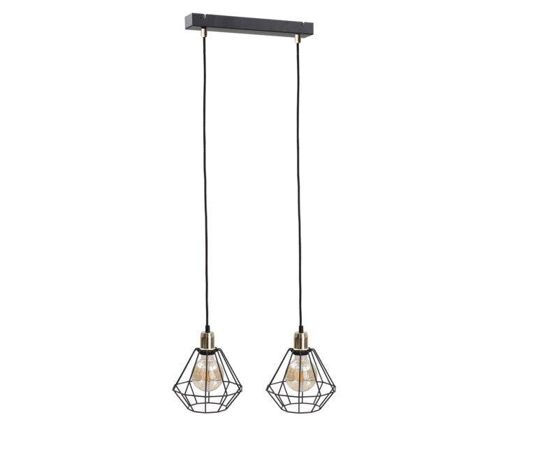 Keter Lighting Foskal 2L linear suspension pendant lamp E27 H 120.0cm
