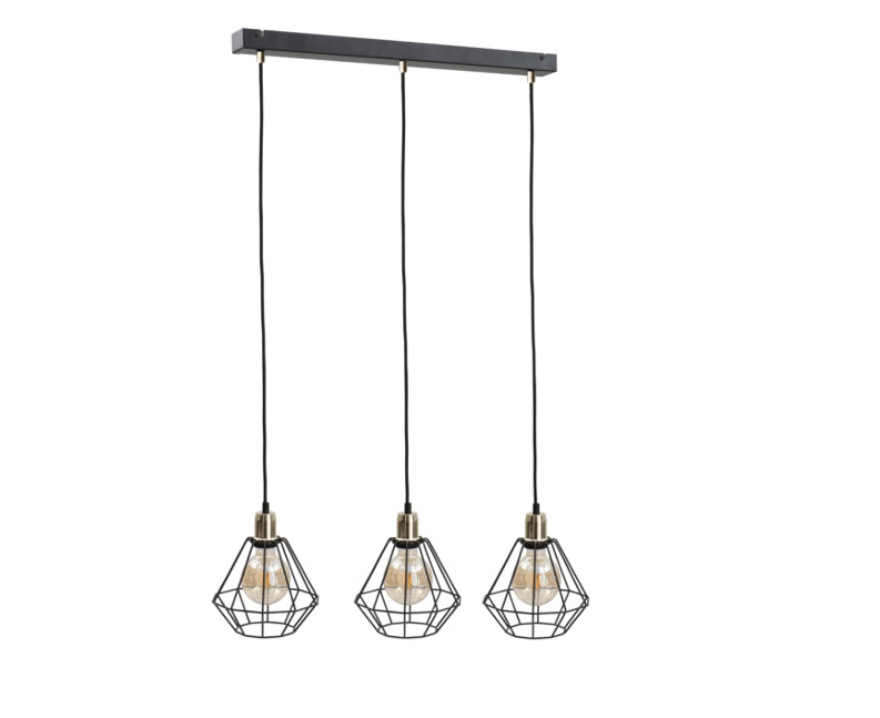 Keter Lighting Foskal 3L linear suspension pendant lamp E27 H 120.0cm