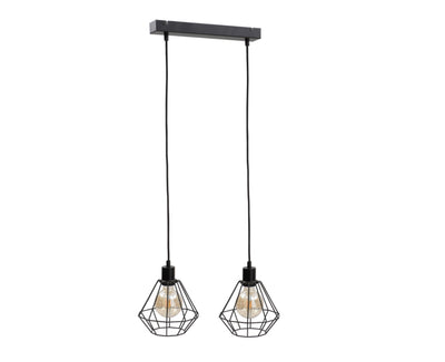 Keter Lighting Foskal 2L linear suspension pendant lamp E27 H 120.0cm