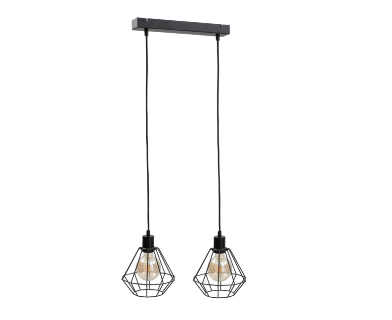 Keter Lighting Foskal 2L linear suspension pendant lamp E27 H 120.0cm