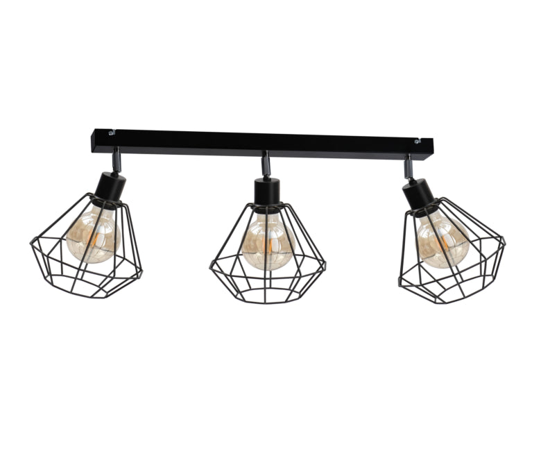 Keter Lighting Foskal 3L monorail ceiling lamp E27 H 30.0cm