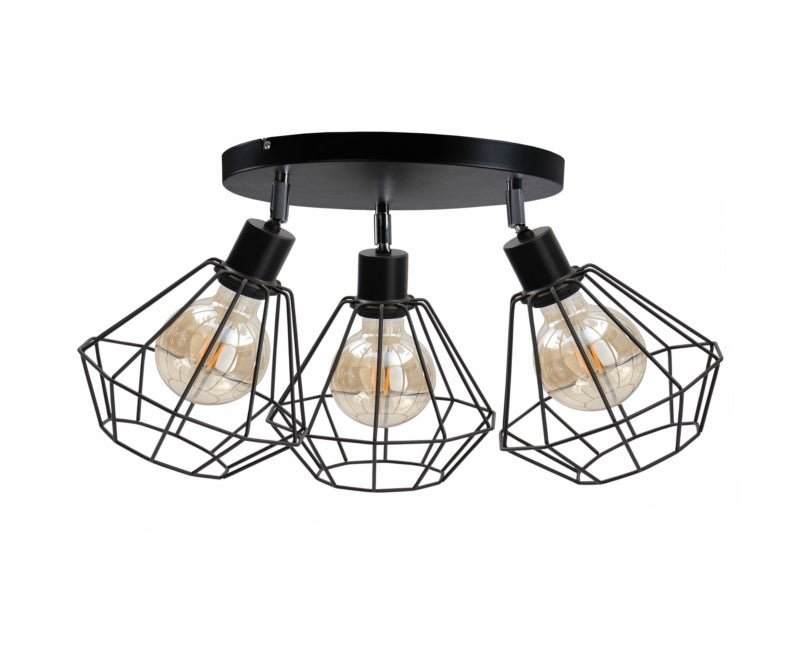 Keter Lighting Foskal 3L ceiling lamp E27 H 30.0cm