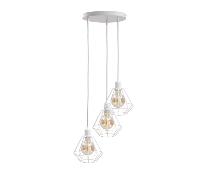 Keter Lighting Foskal 3L pendant lamp E27 H 120.0cm