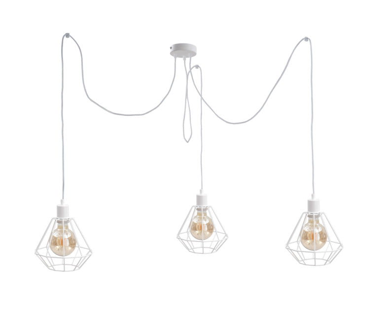 Keter Lighting Foskal 3L pendant lamp E27 H 180.0cm