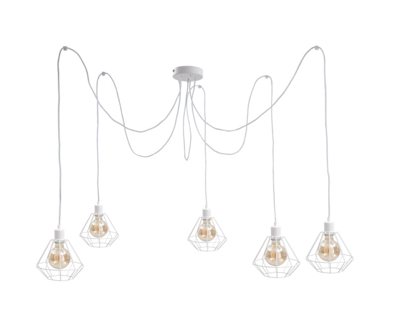 Keter Lighting Foskal 5L pendant lamp E27 H 180.0cm