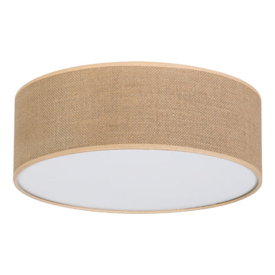 Jute Ceiling Lamp 3xE27 Max.25W White/Beige