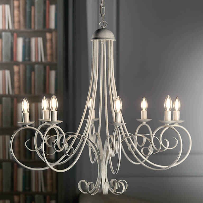 Onli Lighting Pompei 8L lámpara de araña E14 P 90cm