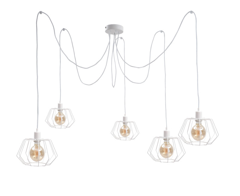 Keter Lighting Luna 5L pendants E27 H 180.0cm