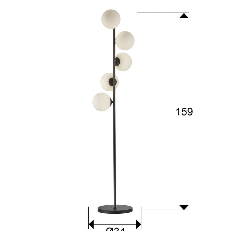 Schuller Inoa 5L floor lamp G9 H 159cm