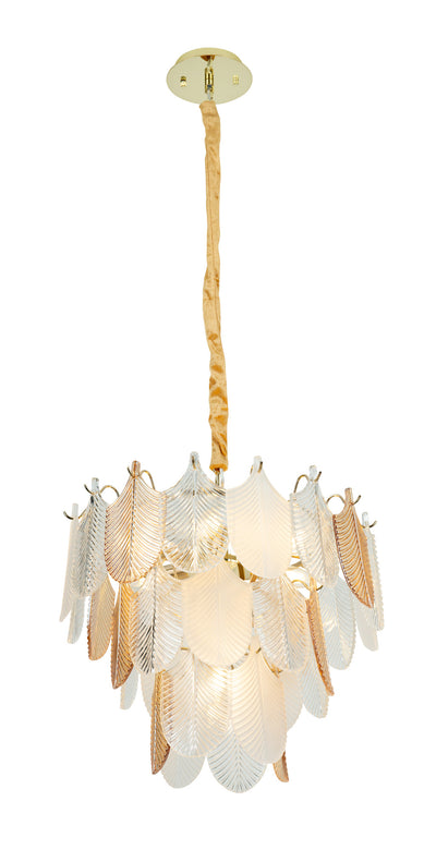 Maxlight Arwena 7L chandelier gold, D 50cm