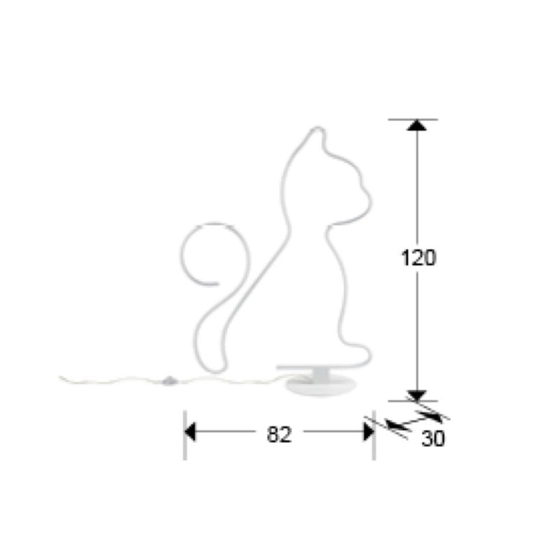 Schuller Cat 1L floor lamp H 108cm