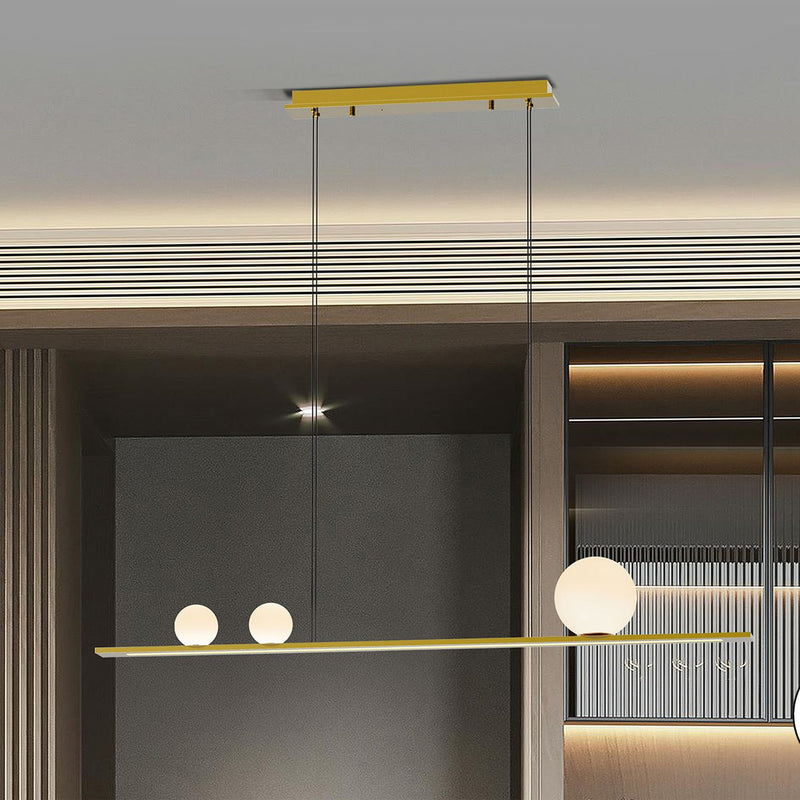 Schuller Mila 3L linear suspension ceiling lamp W 120cm